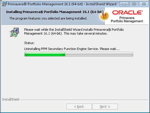 Oracle Portfolio Management uninstall PPM Secondary Function Engine Service