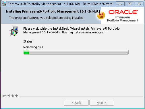Oracle Portfolio Management Install Removing Files