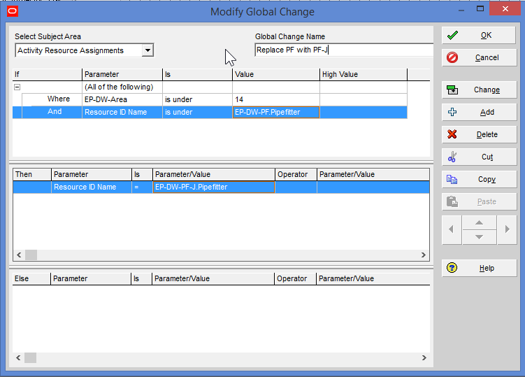 P6-Modify Global Change