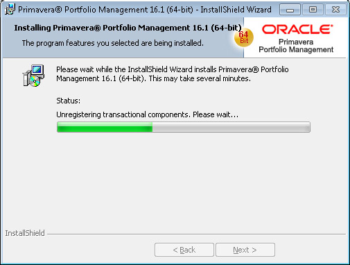 Oracle Portfolio Management unregistering transactional components