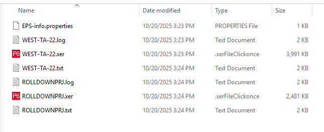 P6-Migrator SQLite and Oracle - Designated Export Folder