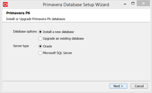 P6 Database Install