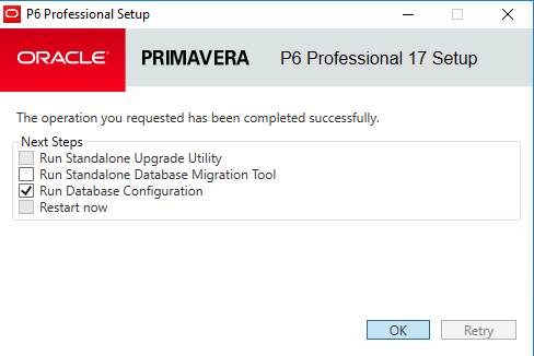 Upgrading Primavera P6 17.7