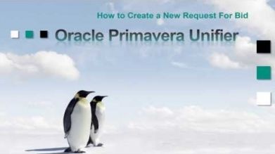How To Create A Request For Bid - Oracle Primavera Unifier